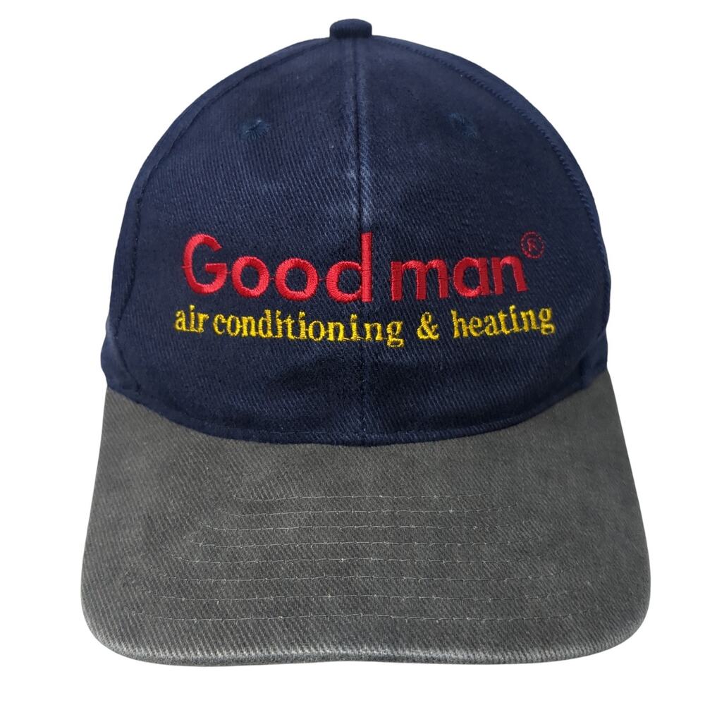 Good Man Air Conditioning & Heating Strapback Baseball Cap Blue OS Wear Guard